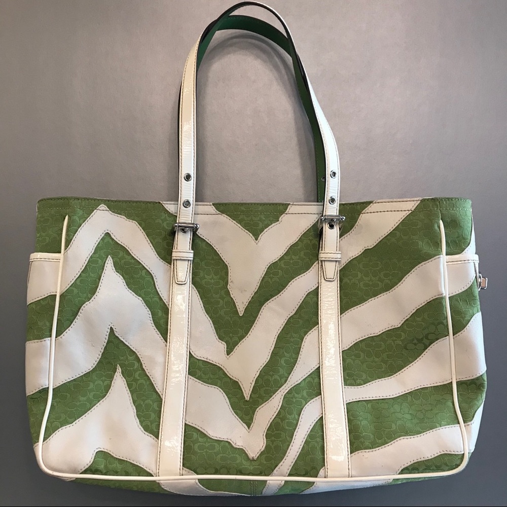 Coach Zebra Tote